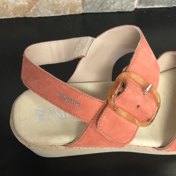 🎁 Mephisto Giulia Dual Strap Velcro Wedge Sandal - Picture 7 of 8